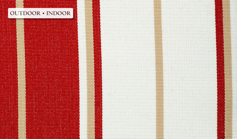 Sea Shore Stripe - Sardinia Red